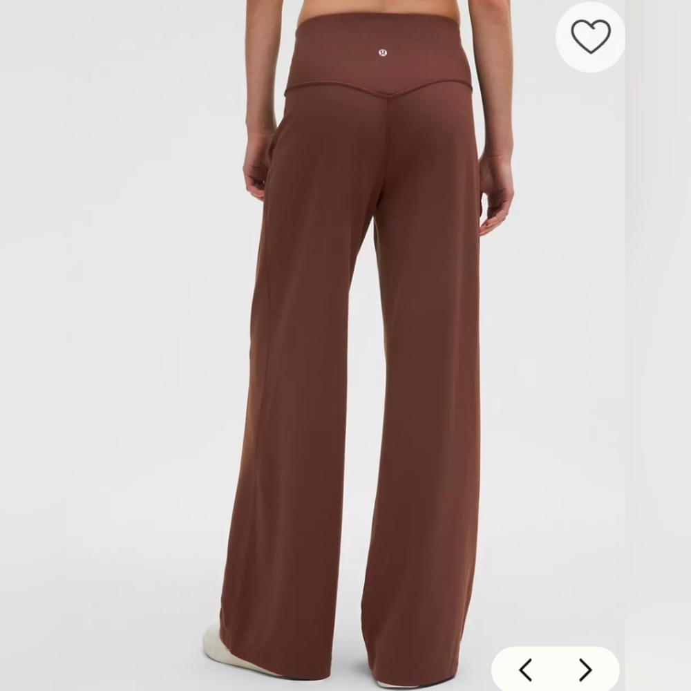 lululemon athletica Chocolate Brown Wide-Leg Yoga Pants